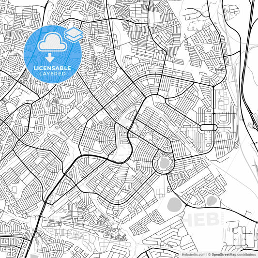 Layered PDF map of Tembisa, South Africa