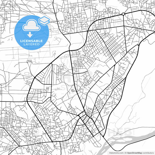 Layered PDF map of Garoua, Cameroon