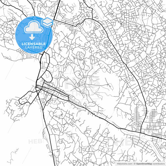 Layered PDF map of Mwanza, Tanzania