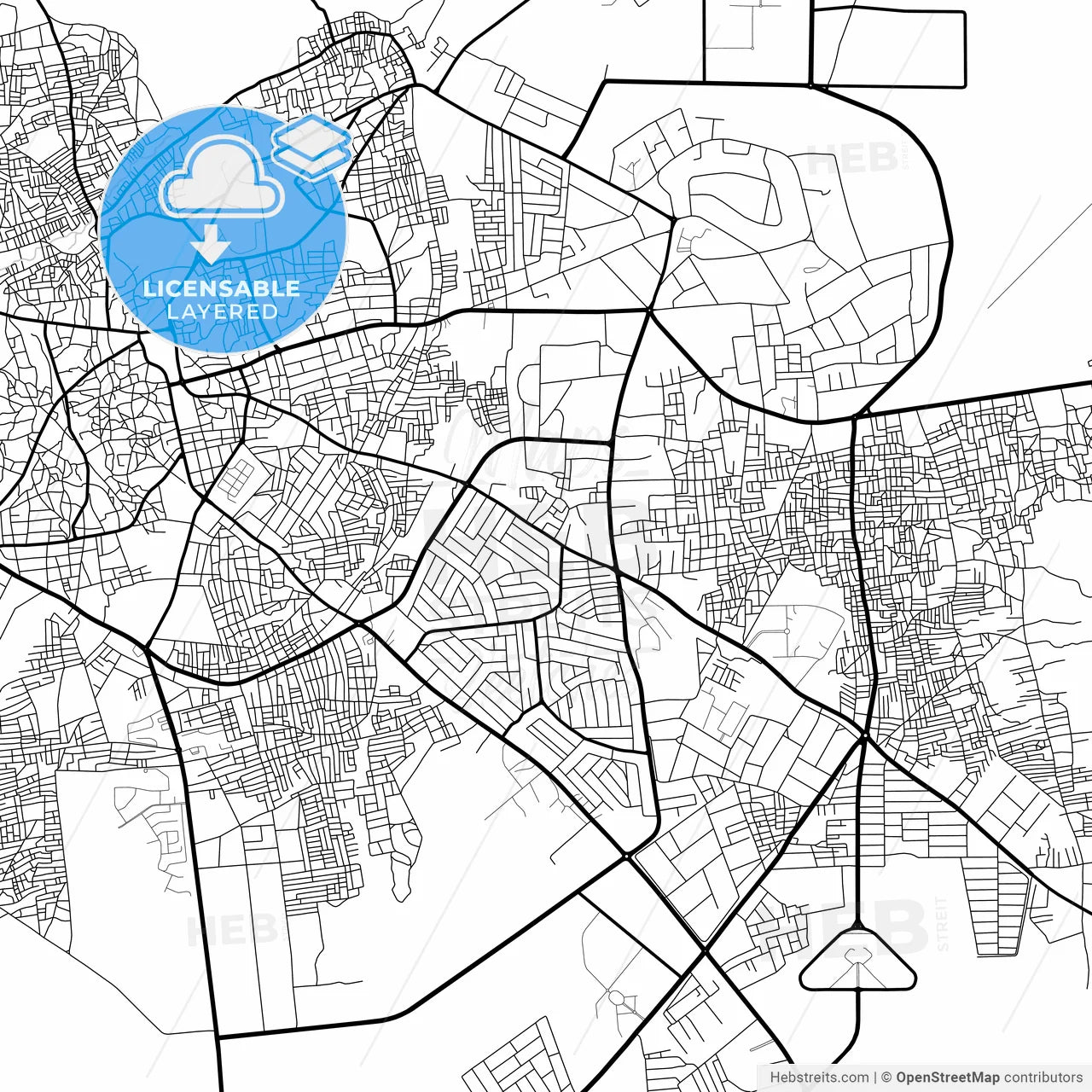 Layered PDF map of Katsina, Nigeria
