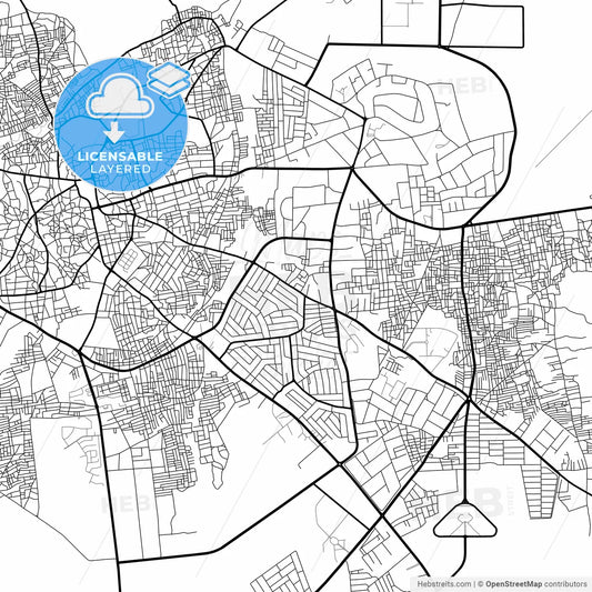 Layered PDF map of Katsina, Nigeria