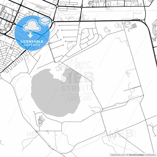 Layered PDF map of Welkom, South Africa