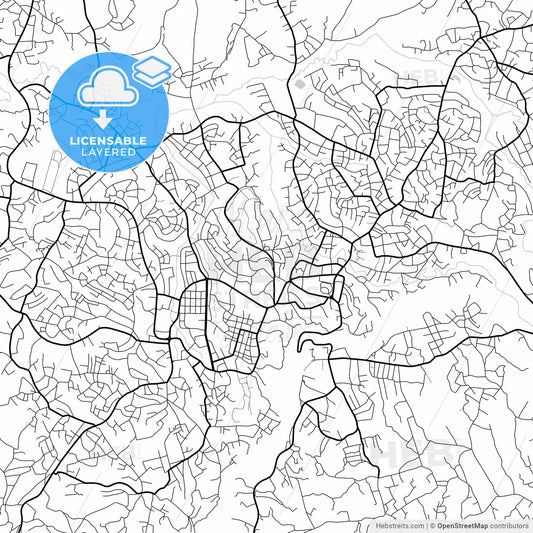 Layered PDF map of Bamenda, Cameroon