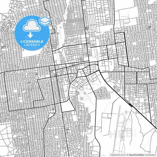 Layered PDF map of El Obeid, Sudan