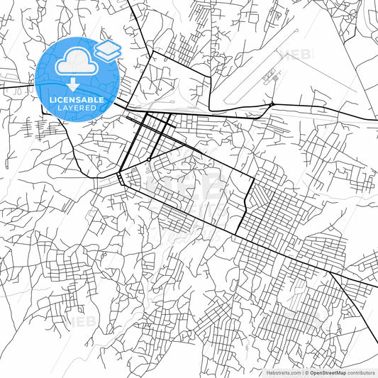 Layered PDF map of Nampula, Mozambique