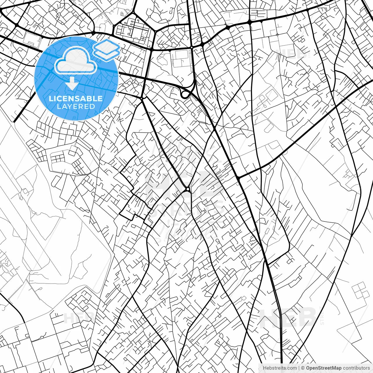 Layered PDF map of Misratah, Libya