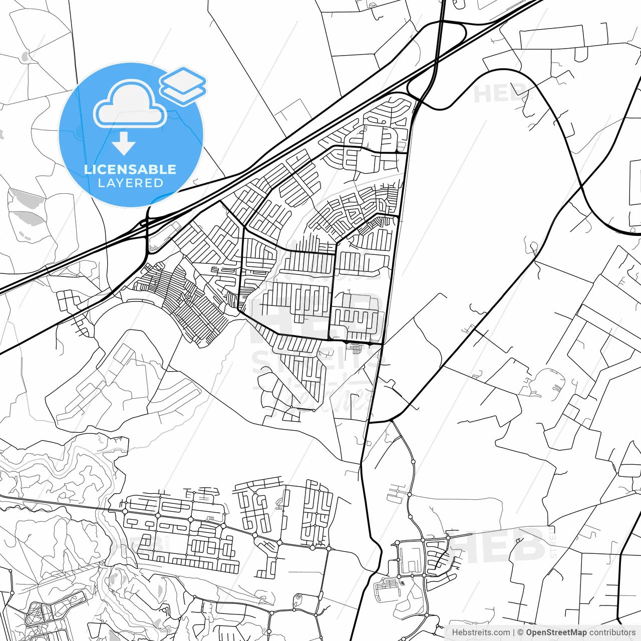 Layered PDF map of Diepsloot, South Africa