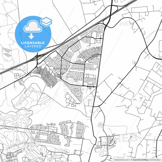 Layered PDF map of Diepsloot, South Africa