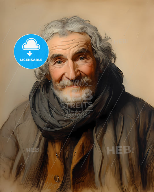 Johann Melchior, Molter, 1696 - 1765, a man with a beard and a scarf