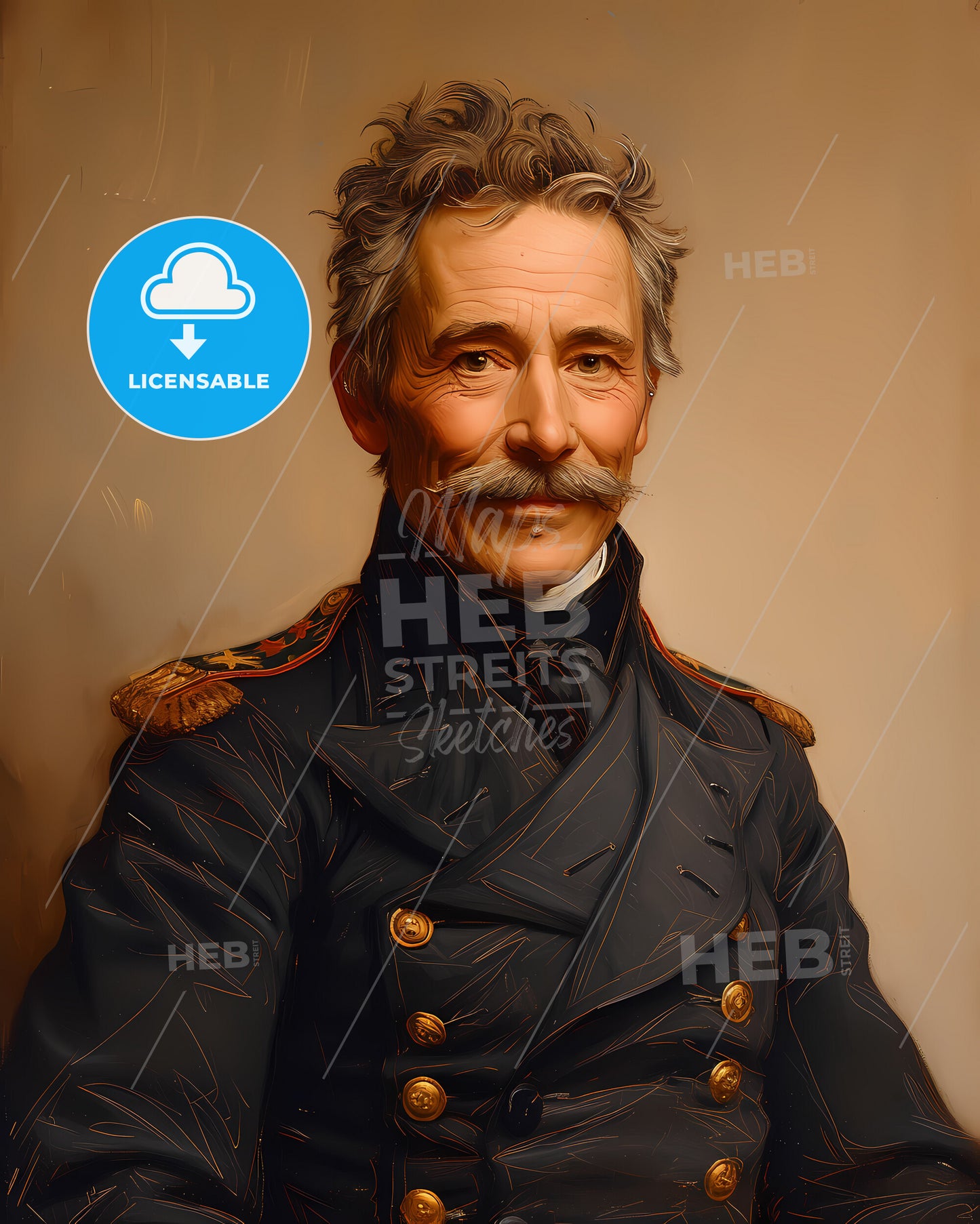 Admiral, Eduard von Capelle, 1855 - 1931, a man in a military uniform