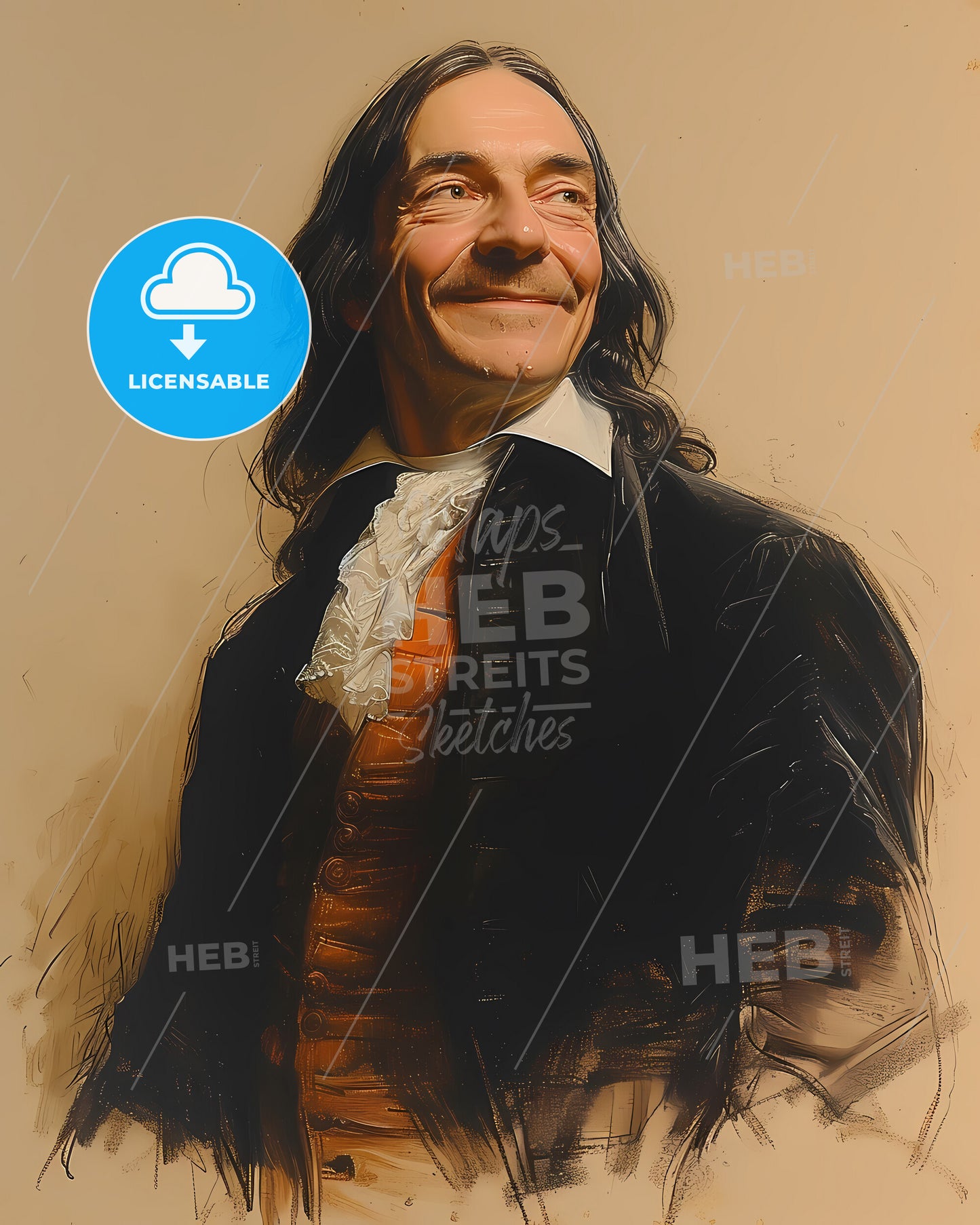 François-Marie Arouet, Voltaire, 1694 - 1778, a man in a garment