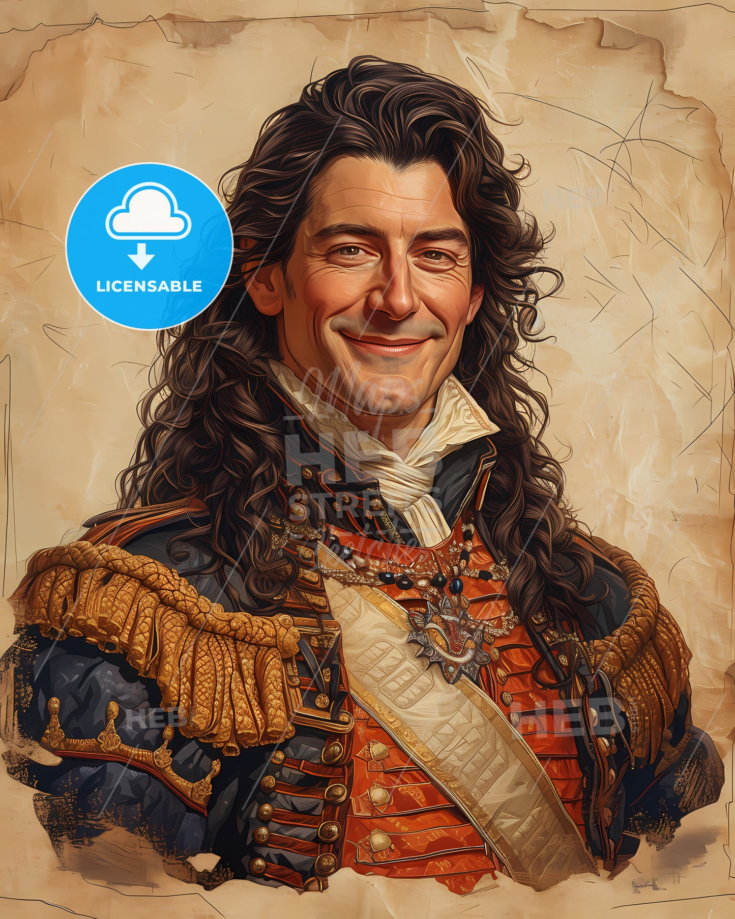 Charles II, England, 1630 - 1685, a man in a garment