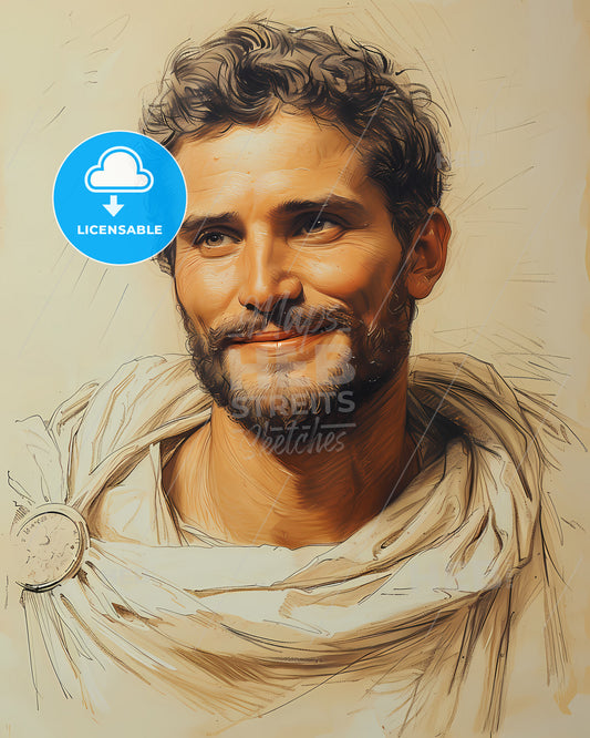 Marcus, Agrippa, 64 BCE - 12 BCE, a man in a robe