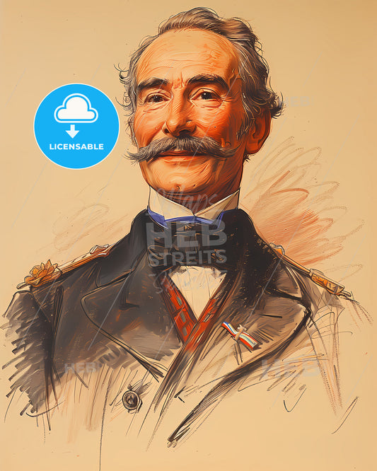 Emperor, Franz Joseph I, 1830 - 1916, a man with a mustache