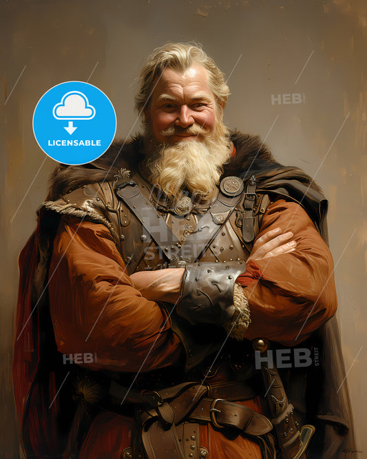 Harald, Hardrada, 1015 - 1066, a man with a beard and a long white beard in a garment