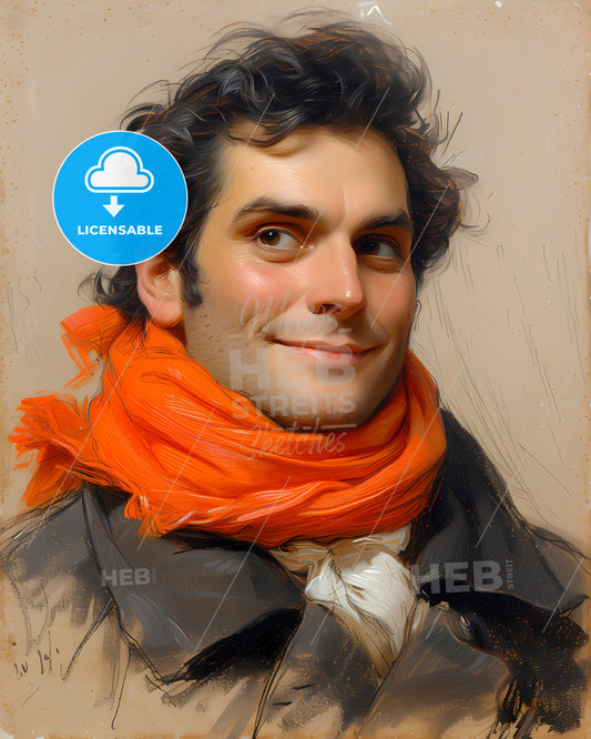 Simón, Bolá­var, 1783 - 1830, a man with a scarf around his neck