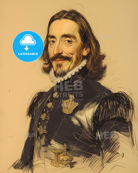 King of Spain, Philip IV, 1605 - 1665, a man in a black suit