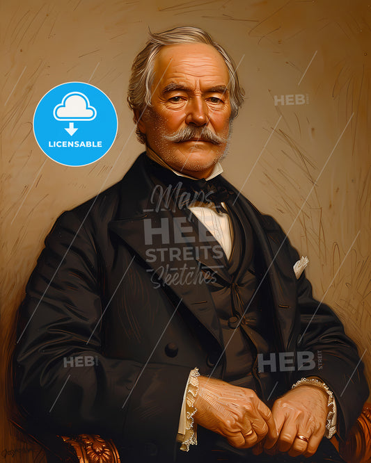 John Franklin, Jameson, 1859 - 1937, a man in a suit