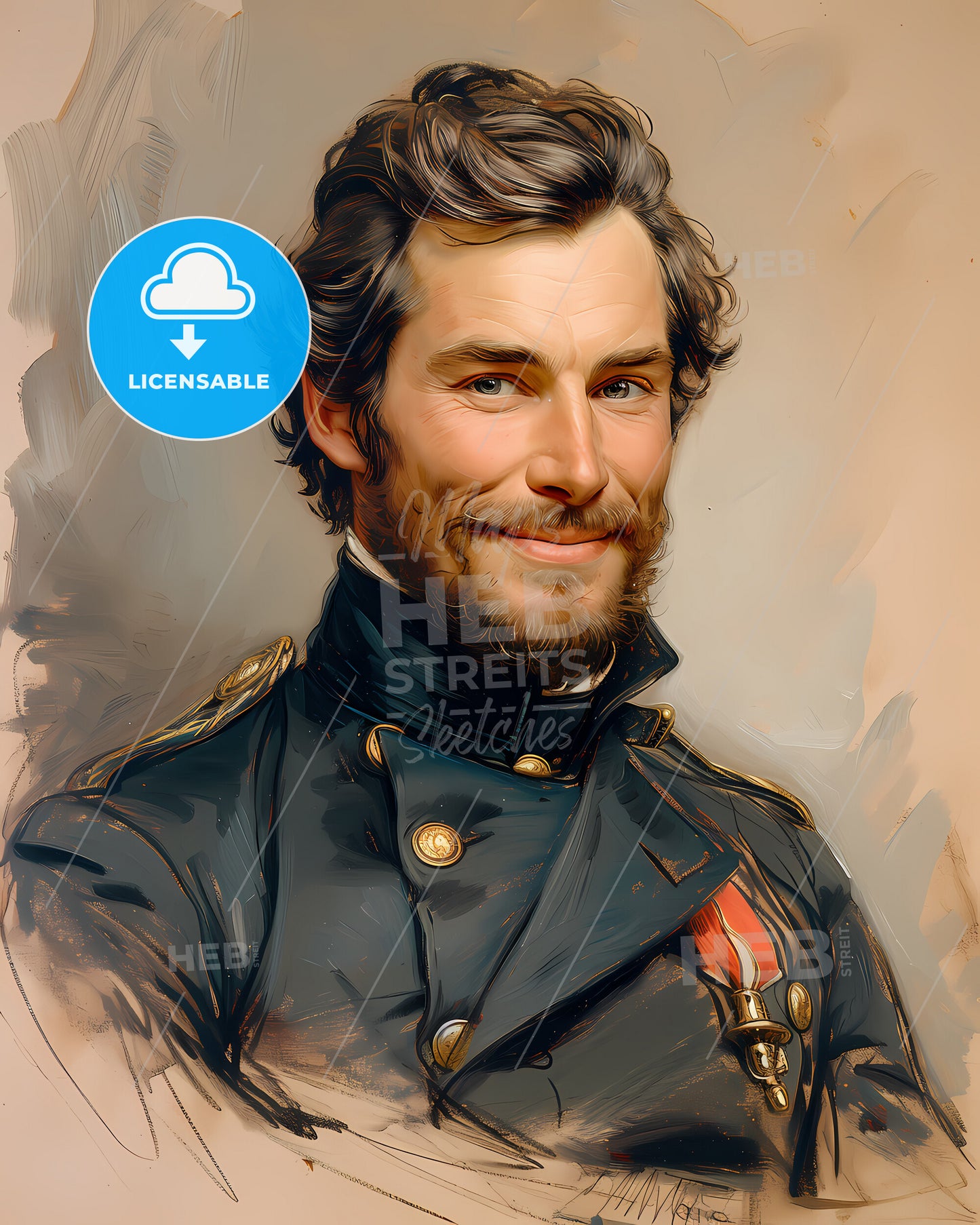 Admiral, Matthew Perry, 1794 - 1858, a man in a military uniform