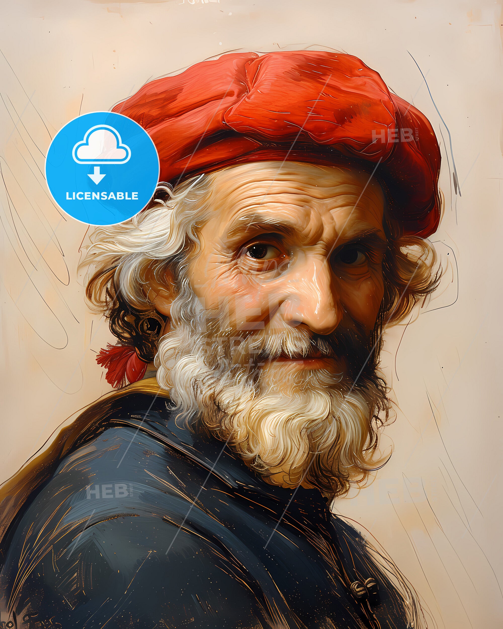 Michelangelo, Buonarroti, 1475 - 1564, A Painting Of A Man With A