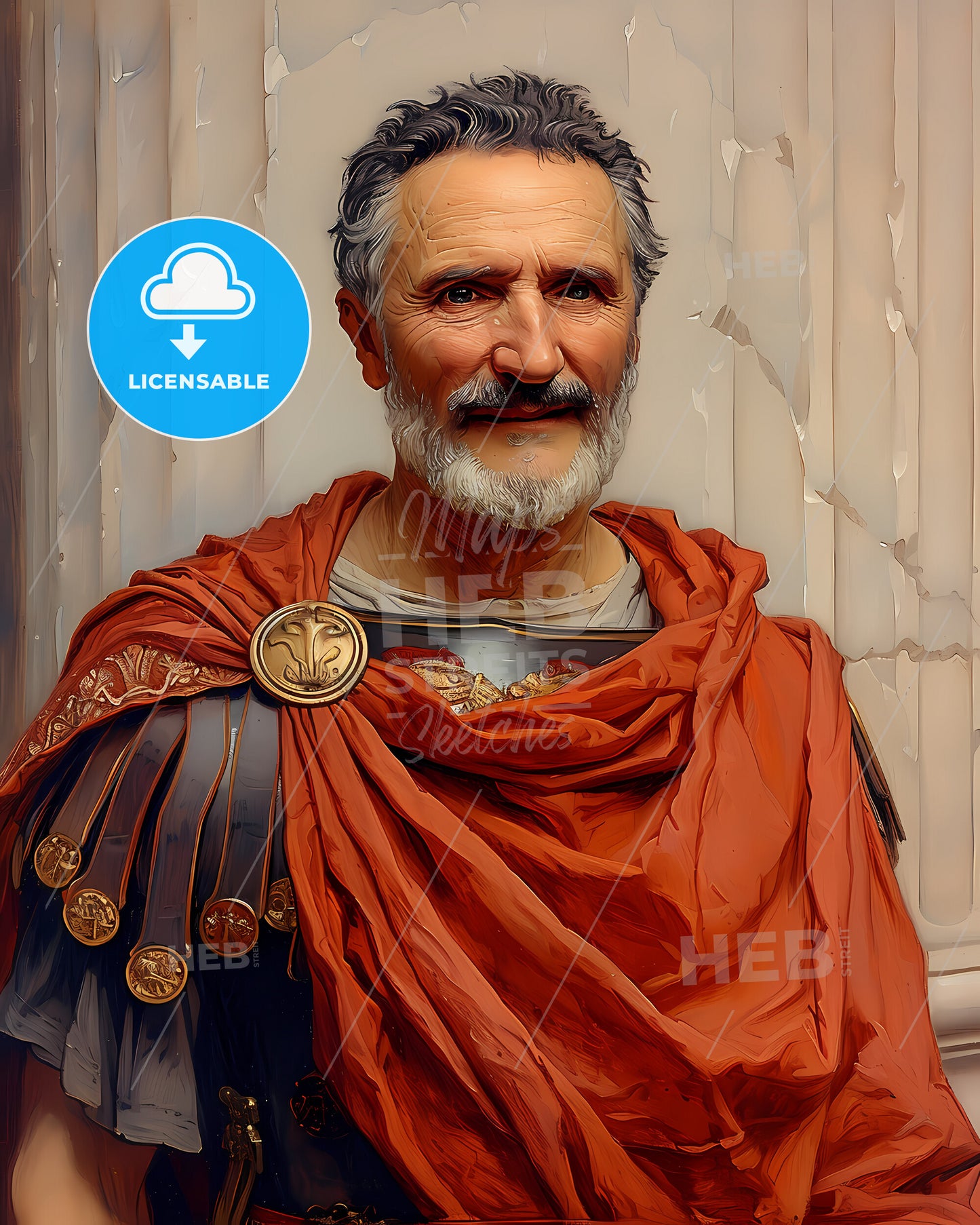 Gaius, Marius, 157 BCE - 86 BCE, a man in a garment