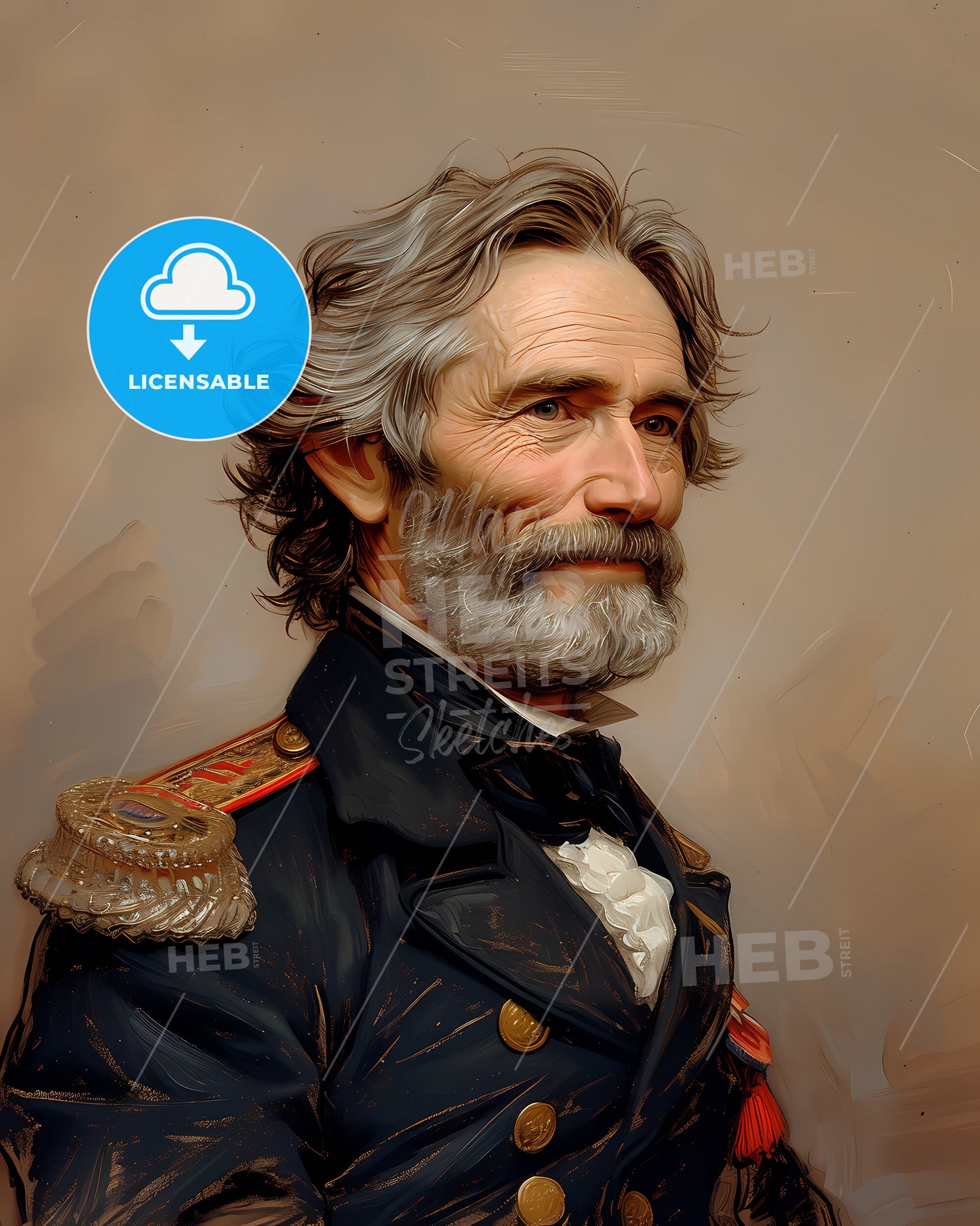 Robert E. , Lee, 1807 - 1870, a man in a military uniform