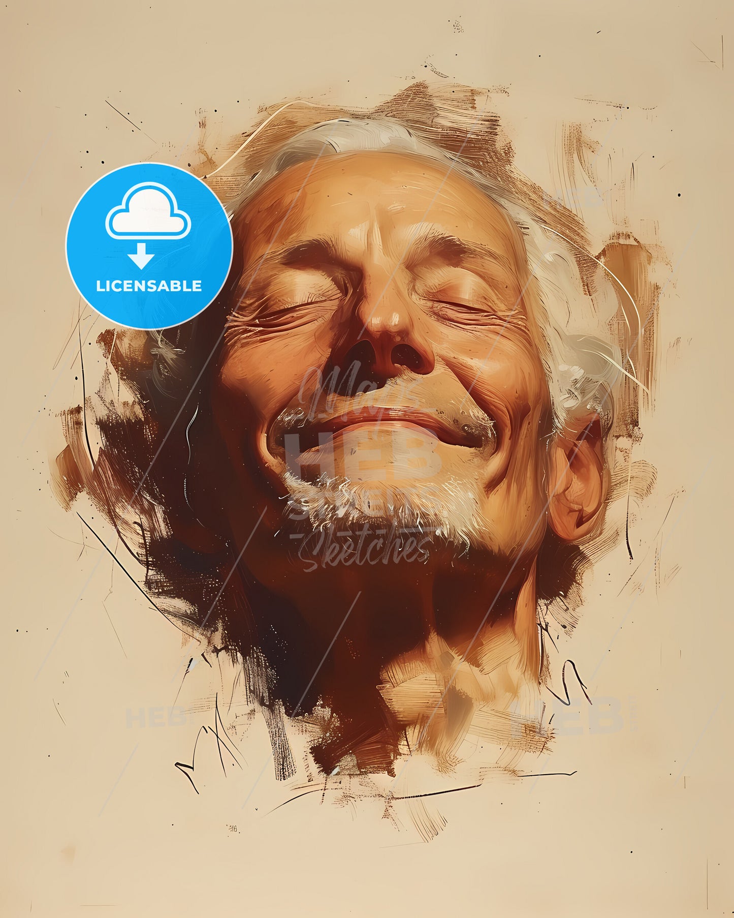 Domenico, Scarlatti, 1685 - 1757, a painting of a man_s face