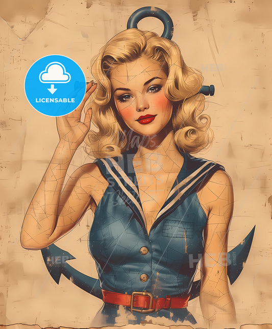sailor, girl, a woman in a sailor outfit