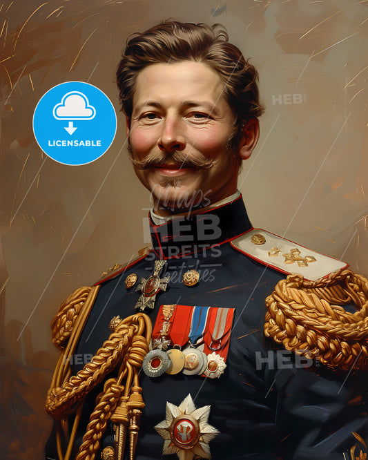 Tsar, Alexander III, 1845 - 1894, a man in a military uniform