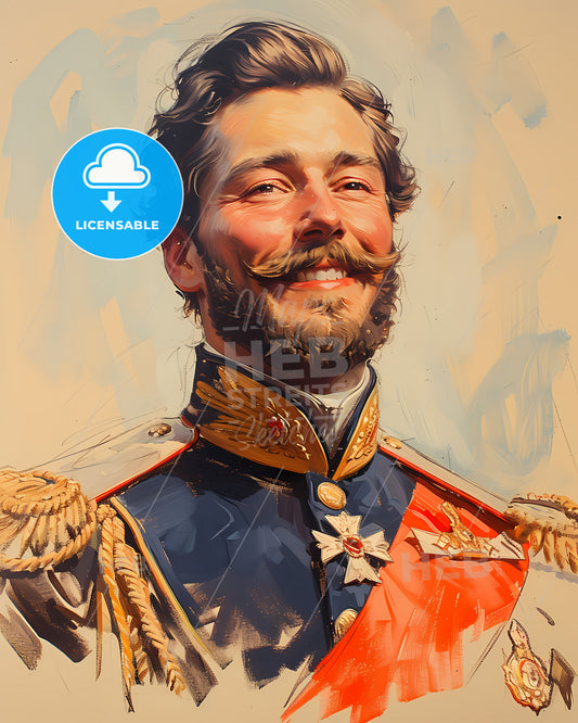 Tsar, Nicholas II, 1868 - 1918, a man in a military uniform