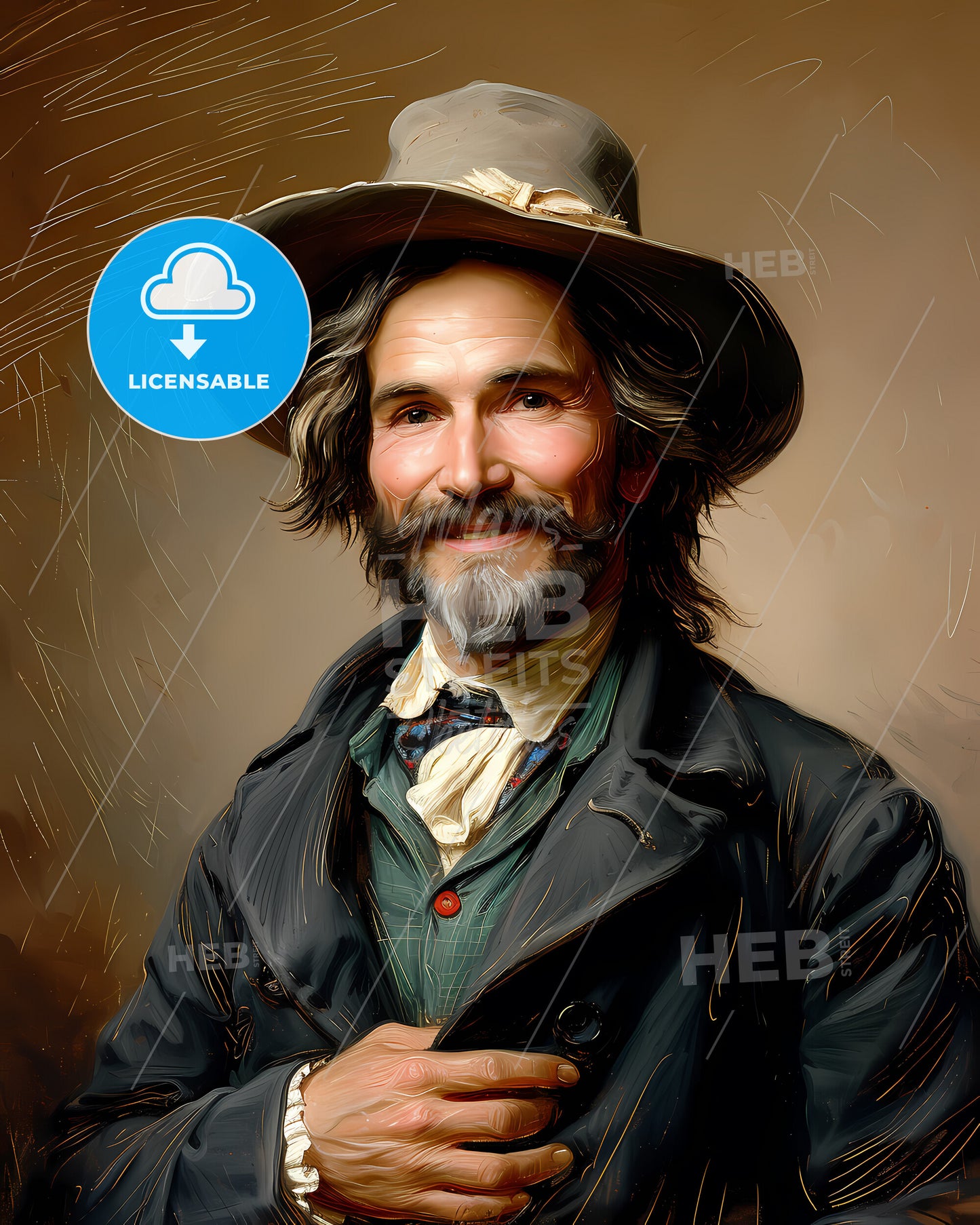 Daniel, Boone, 1734 - 1820, a man wearing a hat and coat