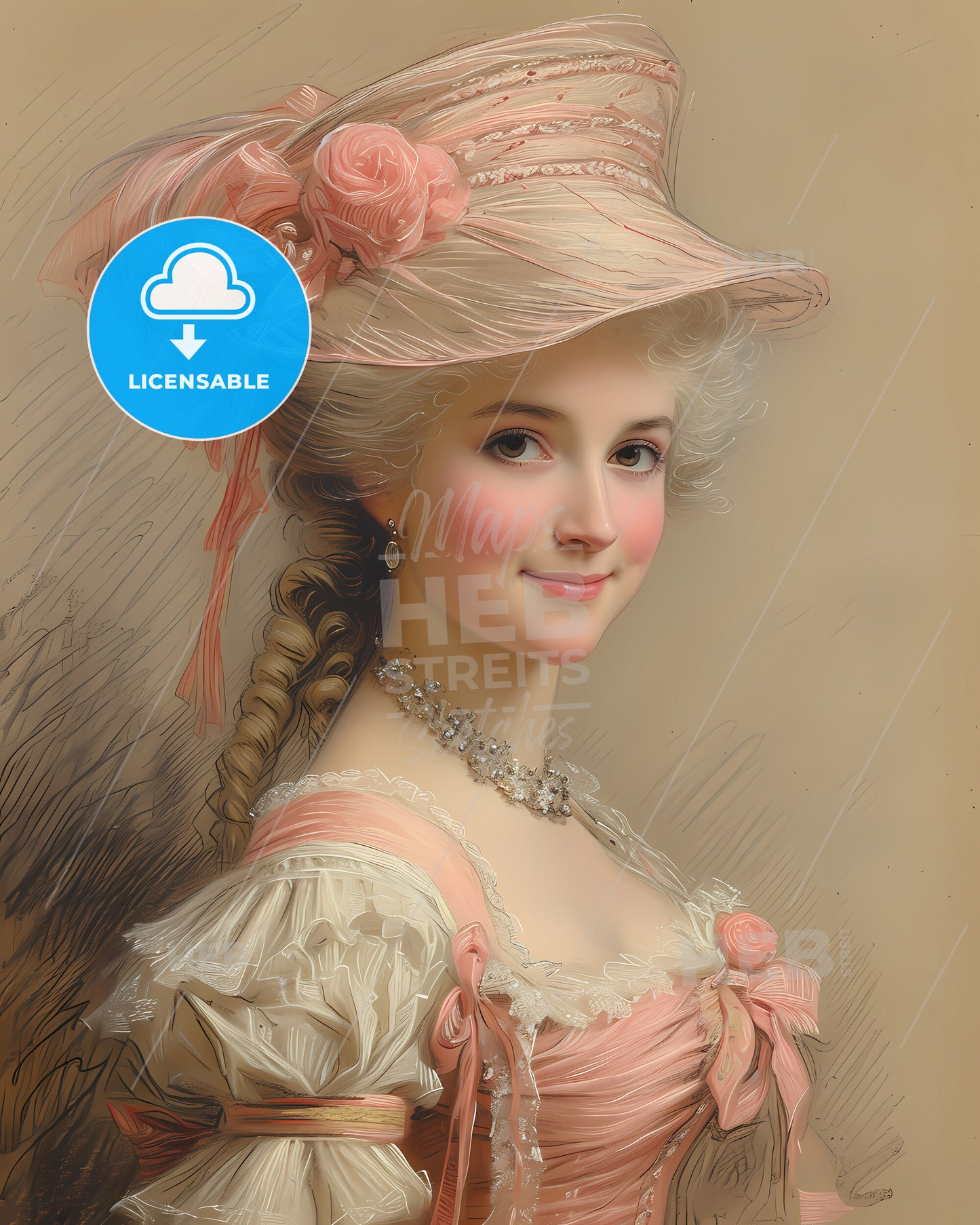 Marie, Antoinette, 1755 - 1793, a woman in a hat