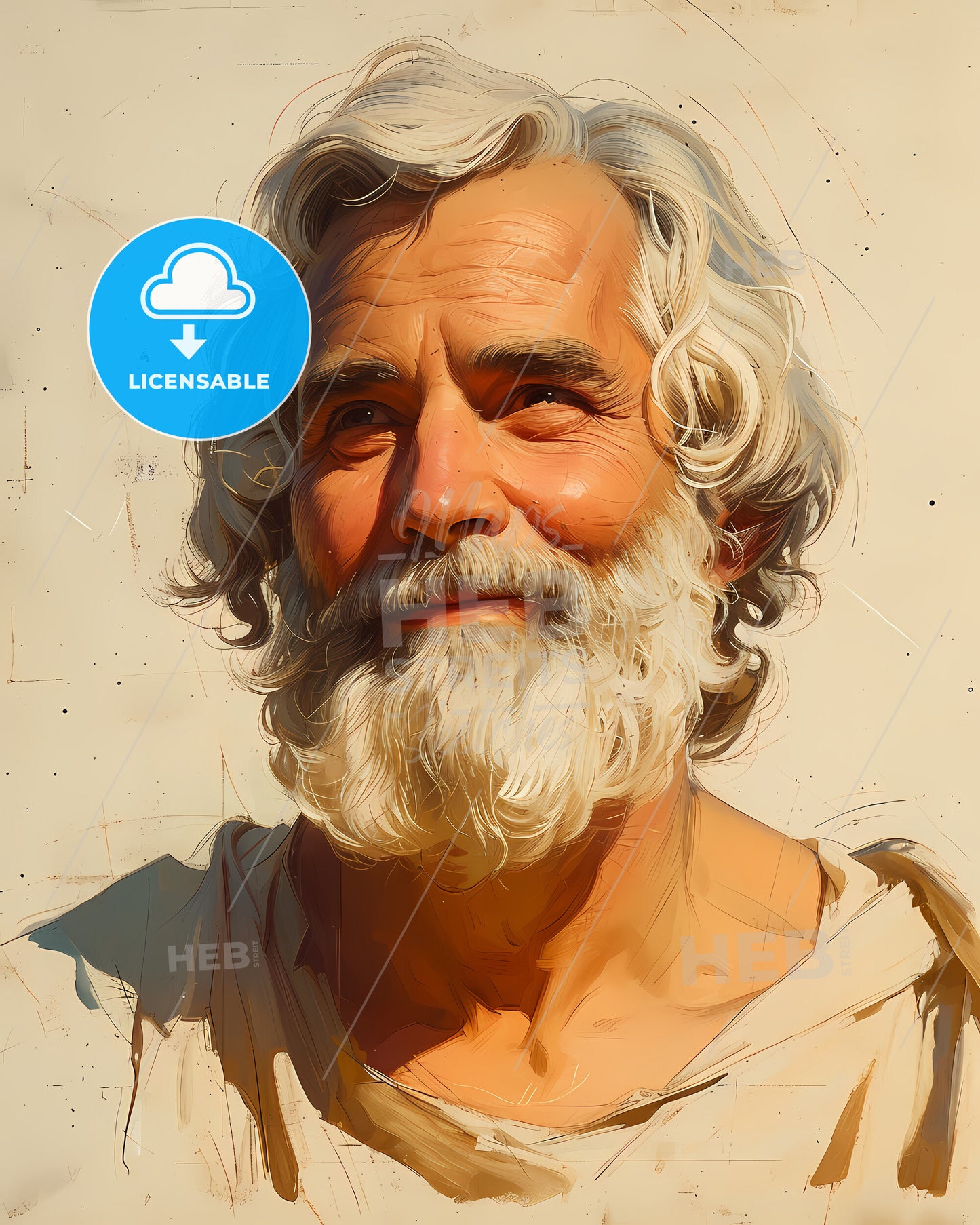 Socrates, 469 BC - 399 BC, a man with a beard