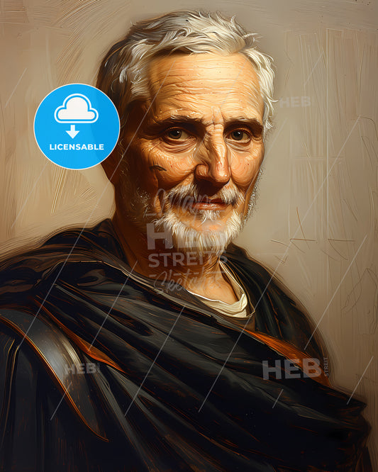Cicero, 106 BC - 43 BC, a man with white hair and beard
