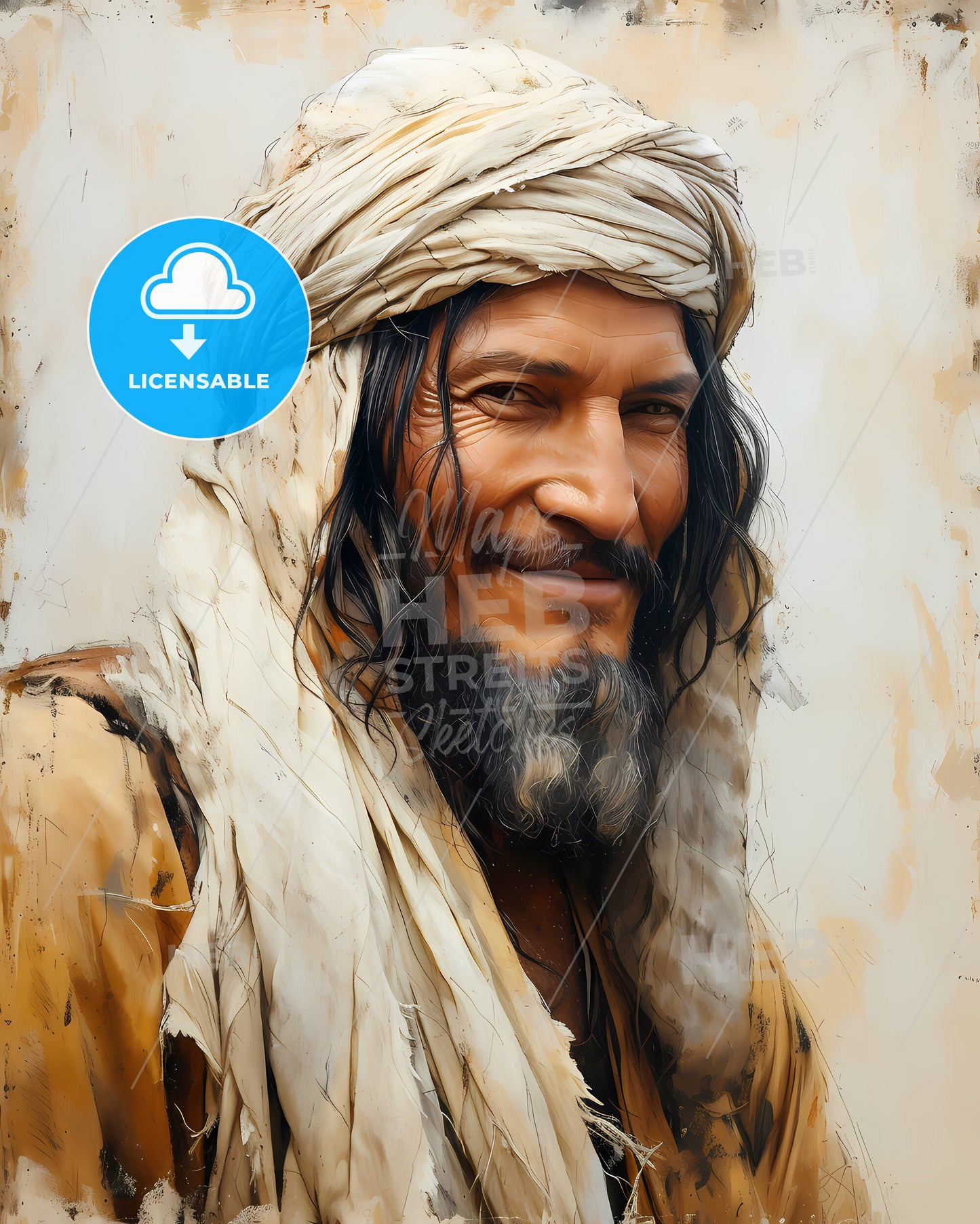 Ibn, Battuta, 1304 - 1368, a man with a beard and turban