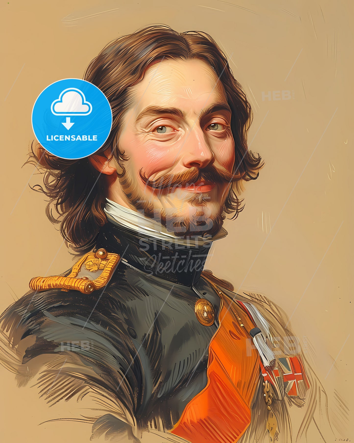 Charles, XI of Sweden, 1655 - 1697, a man in a military uniform