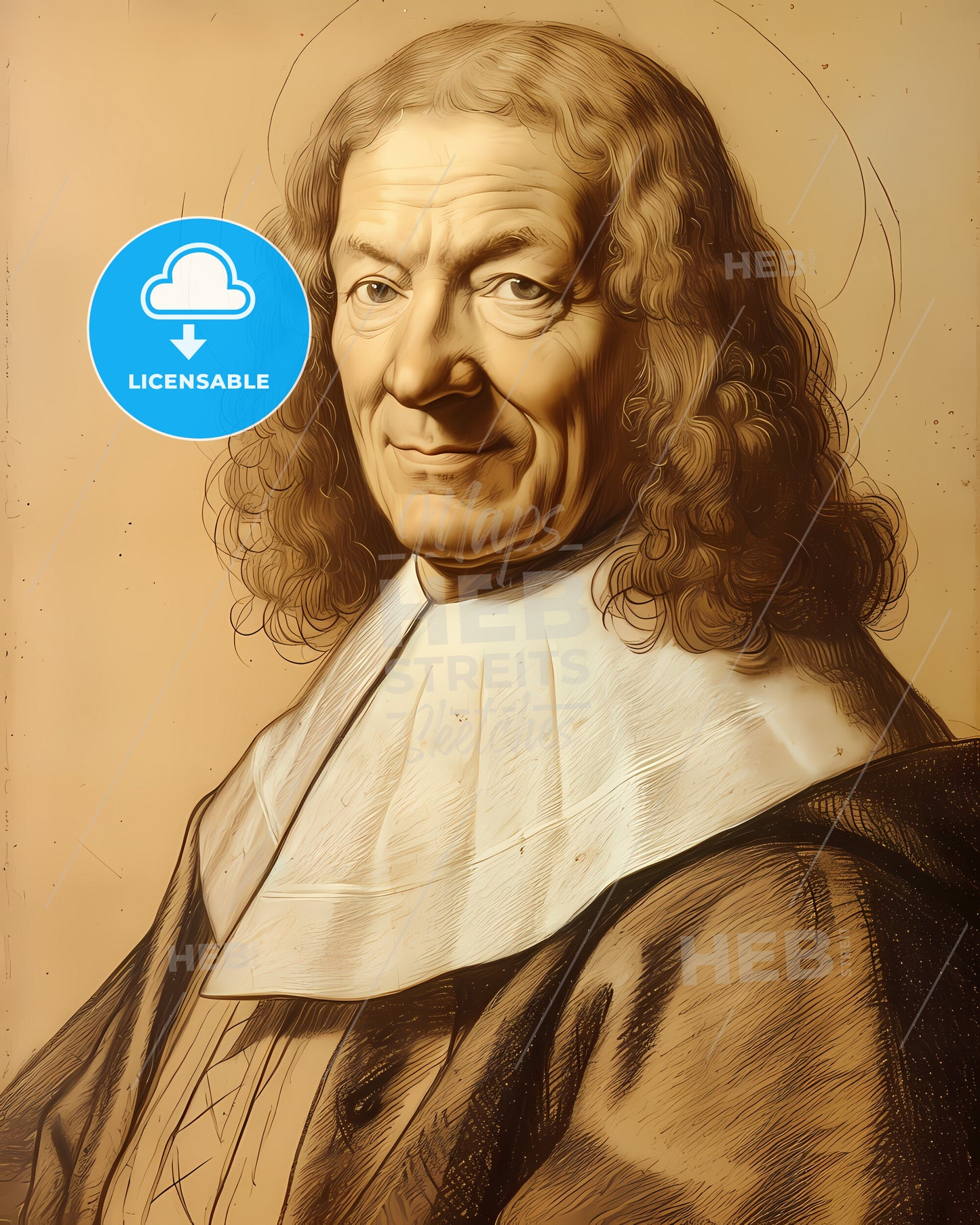 Cornelius, Jansen, 1585 - 1638, a portrait of a man