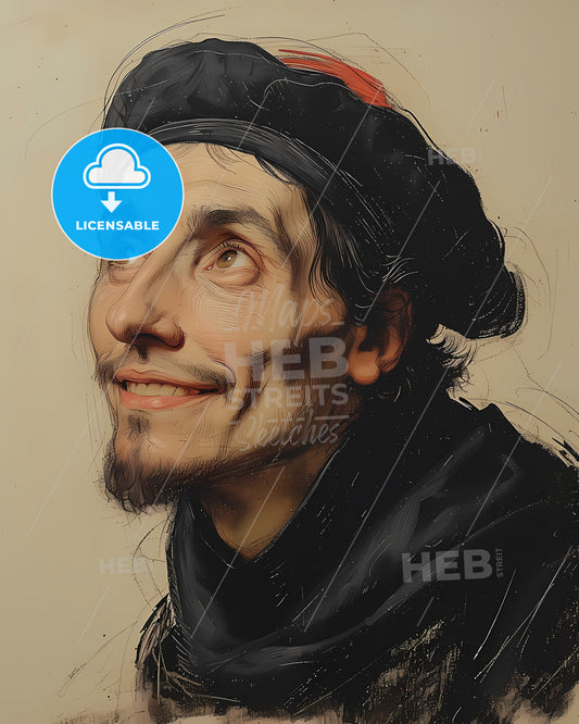 Giovanni, Gabrieli, 1554 - 1612, a man looking up to the side