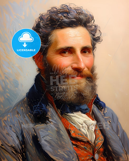 Claude, Monet, 1840 - 1926, a man with a beard