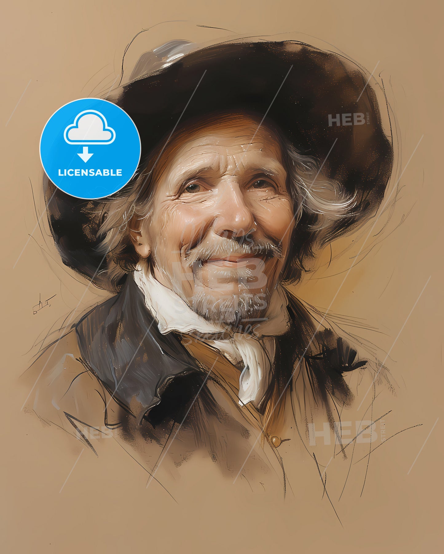 John, Comenius, 1592 - 1670, a man wearing a hat