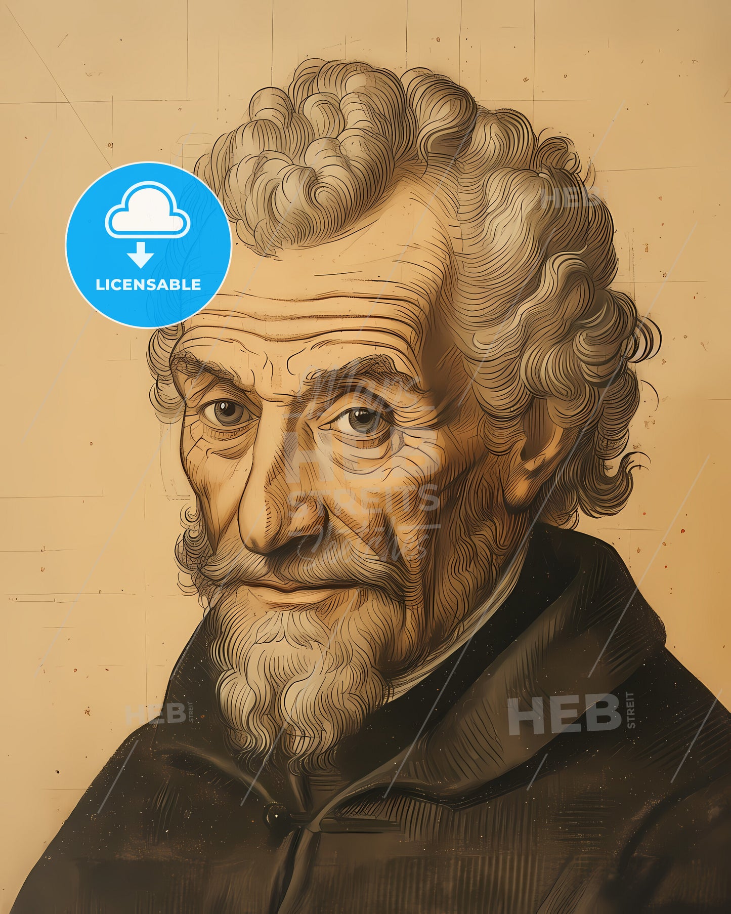 Gottfried Wilhelm, Leibniz, 1646 - 1716, a portrait of a man