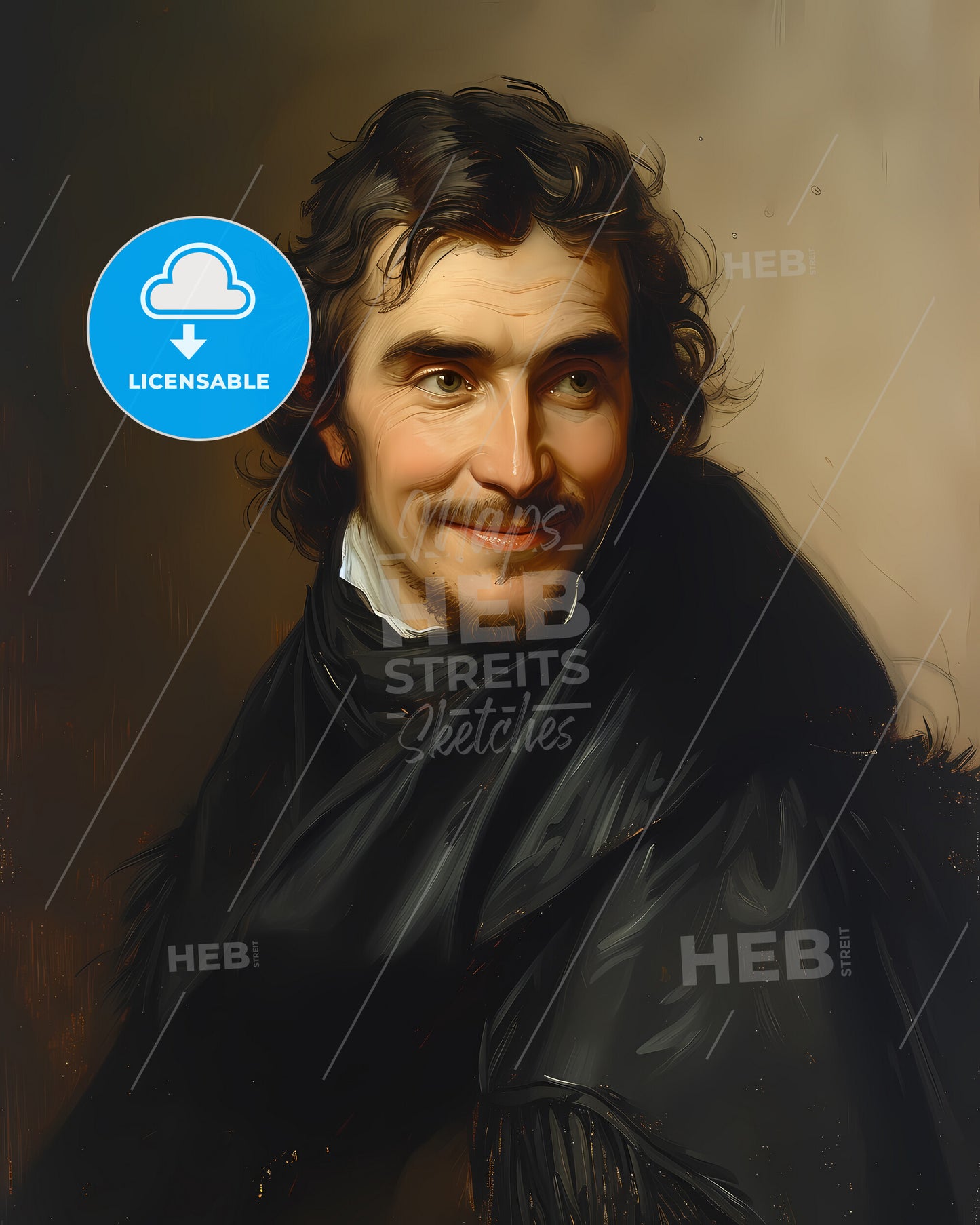 William, Clark, 1770 - 1838, a man in a black robe