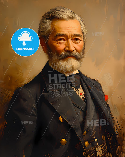 Mutsuhito, Emperor Meiji, 1852 - 1912, a man in a suit