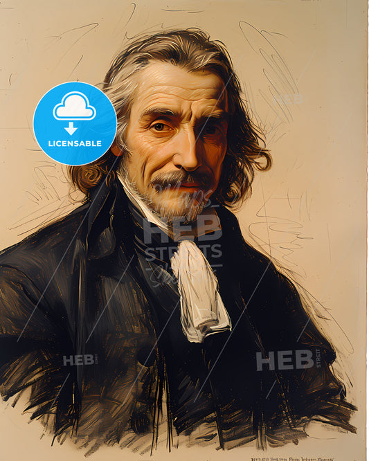 François, Couperin, 1668 - 1733, a painting of a man