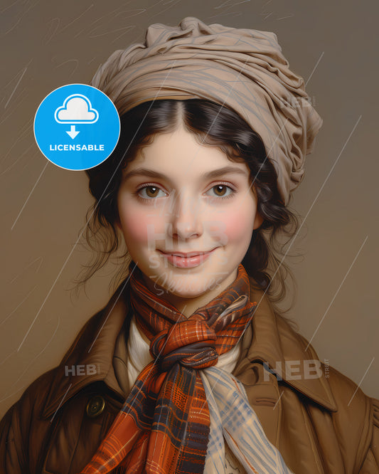 Elizabeth, Fry, 1780 - 1845, a woman with a scarf on her head