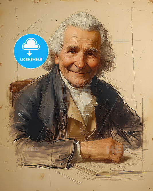 Carl, Linnaeus, 1707 - 1778, a painting of a man