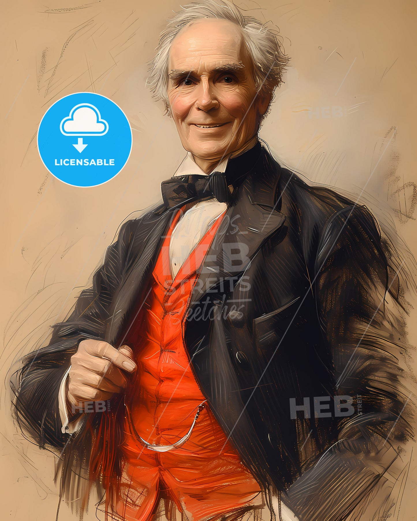 Joseph, Chamberlain, 1836 - 1914, a man in a suit