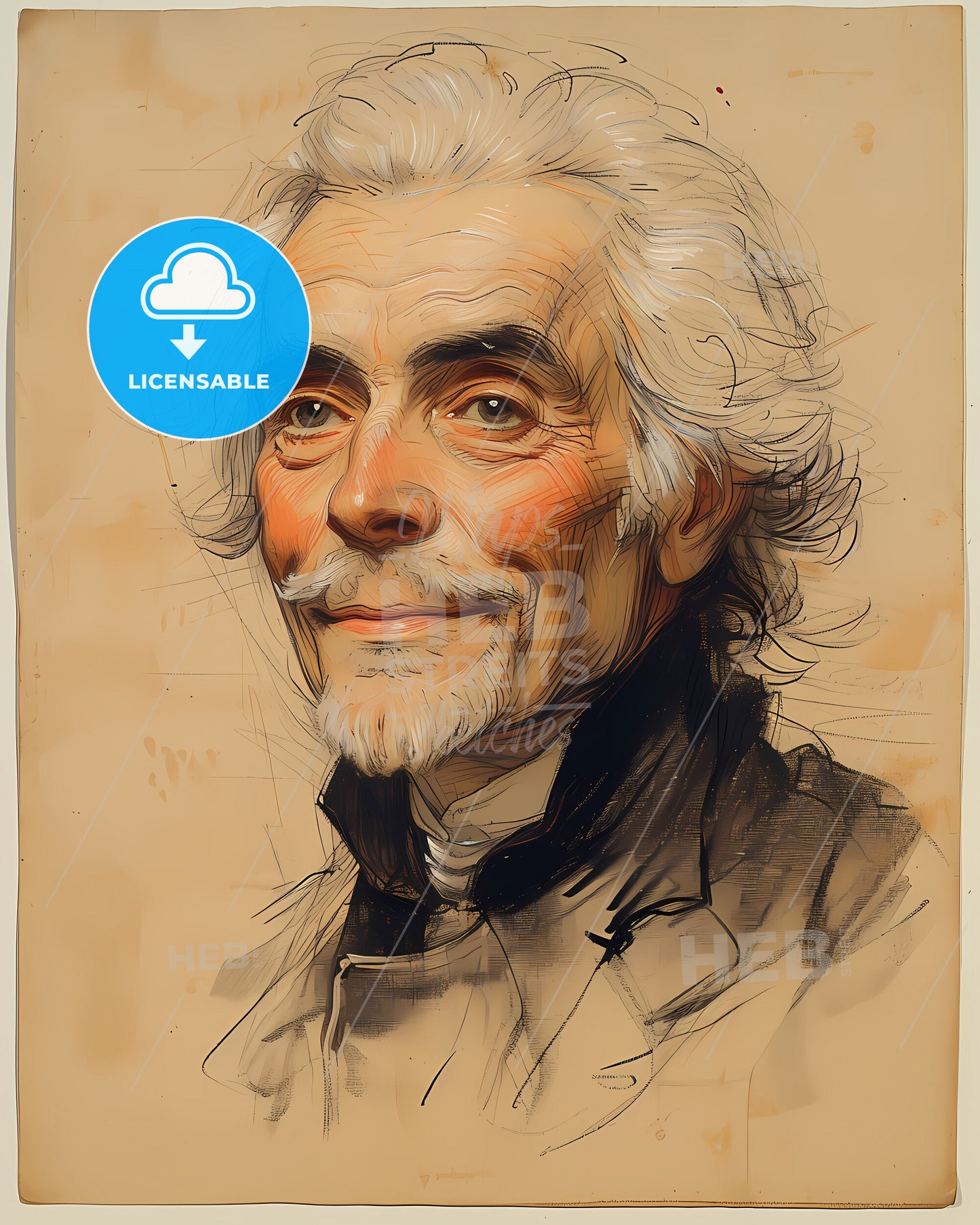 Carl, Linnaeus, 1707 - 1778, a drawing of a man