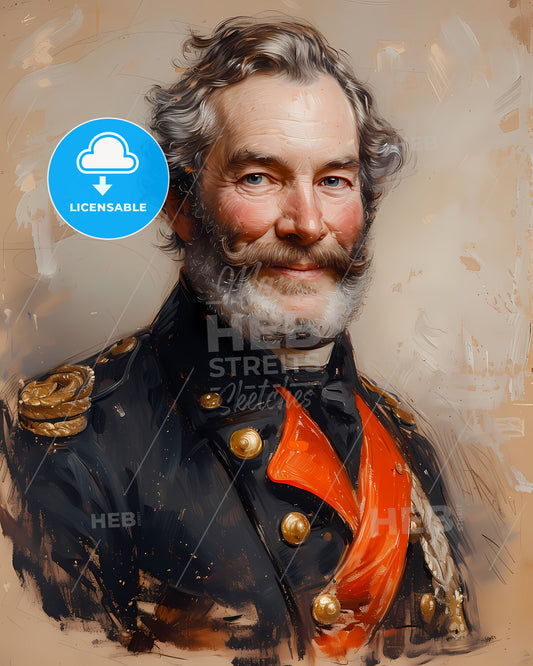 Admiral, William Brown, 1777 - 1857, a man in a military uniform