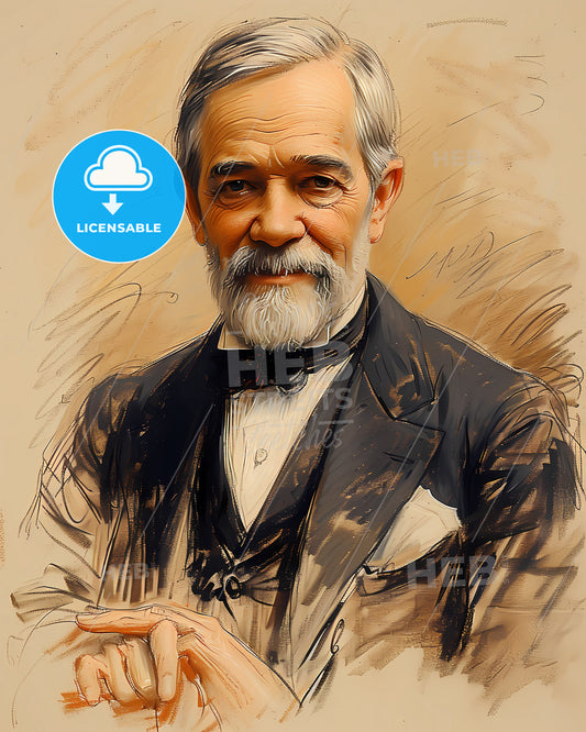 Louis, Pasteur, 1822 - 1895, a man in a suit